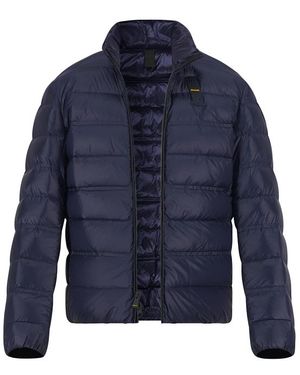 Blauer Usa Herren Jacken Unifarben - Blau