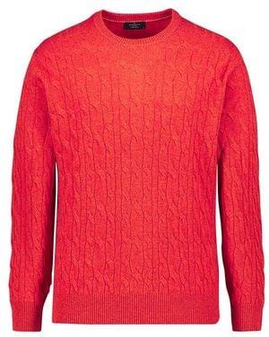 Hackett Herren Pullover Unifarben - Rot