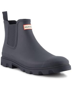 HUNTER Herren Chelsea Boots - Blau
