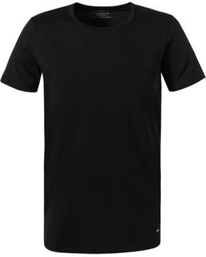 CALIDA Herren T-Shirt Baumwolle & Mix Unifarben - Schwarz