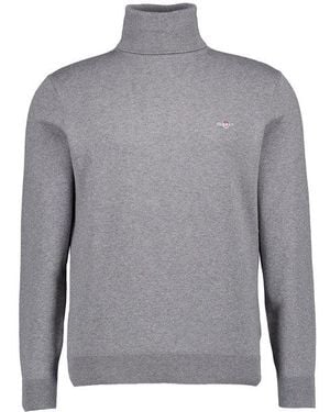 GANT Herren Pullover Unifarben - Grau
