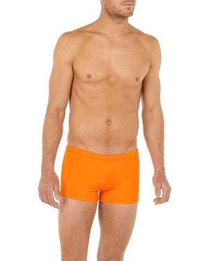 Hom Herren Shorts Elasthane Unifarben - Orange