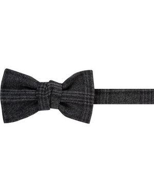 Lanvin Herren Schleife Wolle Kariert - Schwarz