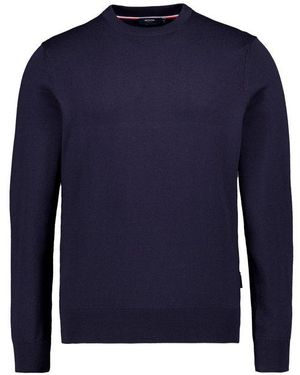 Hechter Paris Herren Pullover Unifarben - Blau