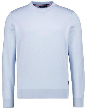 Hechter Paris Herren Pullover Unifarben - Blau