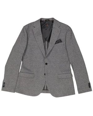 Zuitable Herren Sakko Jersey Meliert - Grau