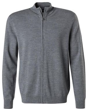Olymp Herren Cardigan Unifarben - Grau