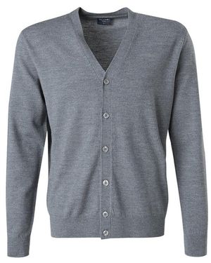 Olymp Herren Cardigan Unifarben - Grau