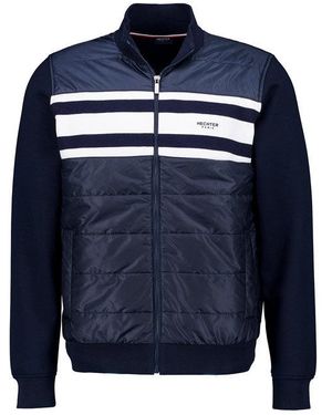 Hechter Paris Herren Sweatjacke Unifarben - Blau