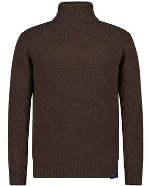 North Sails Herren Rollkragen-Pullover Unifarben - Braun