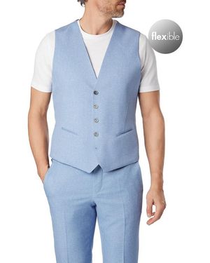 Zuitable Herren Wendeweste Jersey Meliert - Blau