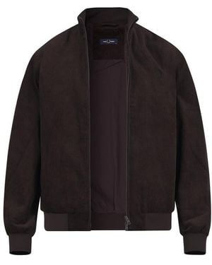 Fred Perry Herren Jacken Cord - Schwarz
