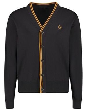 Fred Perry Herren Cardigan Unifarben - Blau