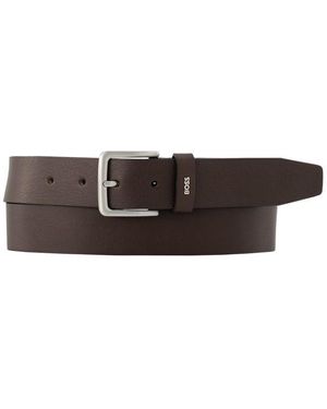BOSS Herren Gürtel Glattleder - Braun