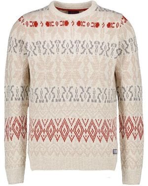 Nza Herren Pullover Norweger - Weiß