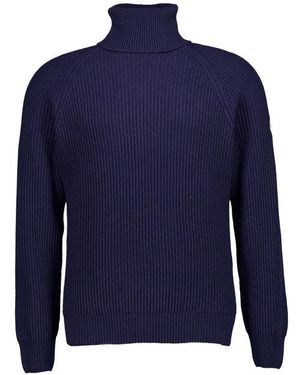 North Sails Herren Rollkragenpullover Unifarben - Blau