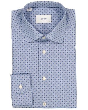 Eton Herren Hemd Slim Fit - Blau