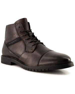 Bugatti Herren Schnürboots Glattleder - Braun