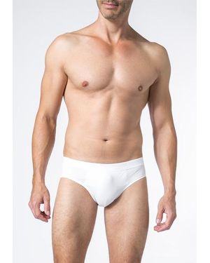 Derek Rose Herren Slip Mikrofaser/Funktion Unifarben - Weiß