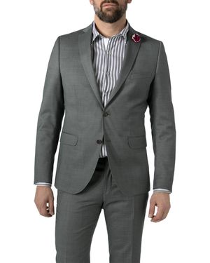 Cg Herren Sakko Meliert Slim Fit - Grau