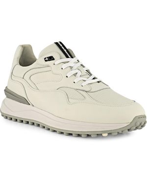 Floris Van Bommel Herren Sneaker Leder Geprägt - Weiß