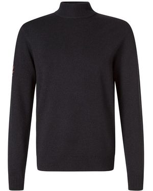 Fred Perry Herren Stehkragenpullover Unifarben - Blau
