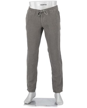 ALBERTO Herren Hose Braun,Grau