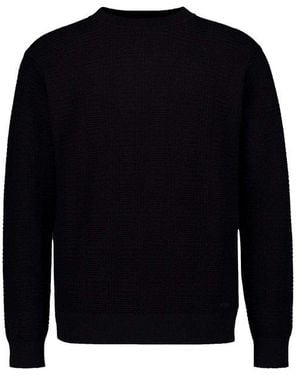 HUGO Herren Pullover Unifarben - Blau