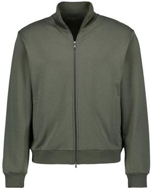Juvia Herren Sweatjacke Unifarben - Grün