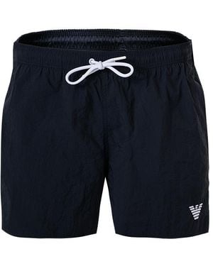 Emporio Armani Herren Badeshorts Unifarben - Blau