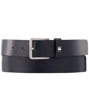 BOSS Herren Gürtel Glattleder - Blau