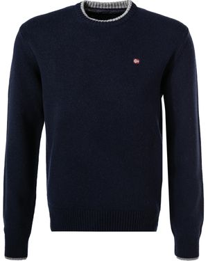 Napapijri Herren Pullover Unifarben - Blau