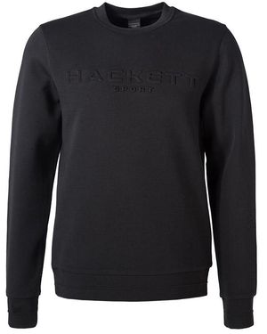 Hackett Herren Sweatshirt Unifarben - Schwarz
