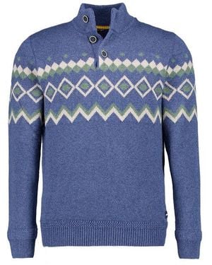 Nza Herren Pullover Unifarben - Blau