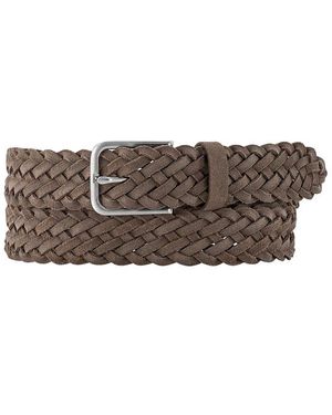 Marc O' Polo Herren Gürtel Veloursleder - Braun