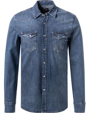 Gas Herren Jeanshemd - Blau