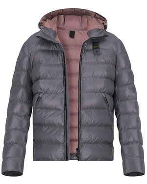 Blauer Usa Herren Jacken Unifarben - Grau