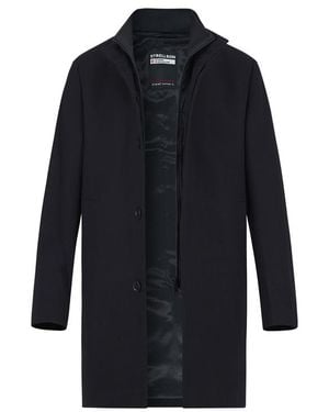 Strellson Herren Mantel Unifarben - Blau