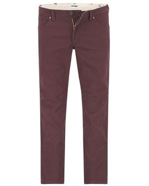 Wrangler Herren Jeans Braun,Rot - Lila