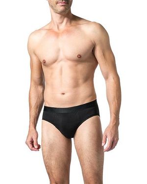 Derek Rose Herren Slip Pima Unifarben - Blau