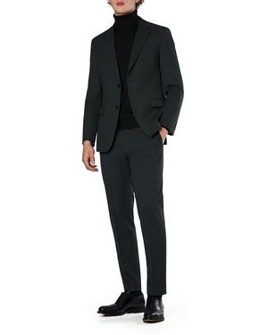 Strellson Herren Anzug Meliert Slim Fit - Schwarz