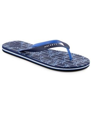 Hackett Herren Zehensandalen Gummi - Blau