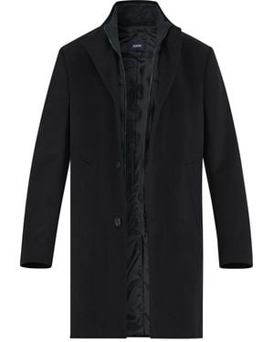 Joop! Herren Mantel Unifarben - Schwarz