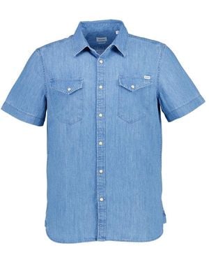 Mustang Herren Hemden - Blau