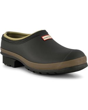 HUNTER Herren Clog Gummi - Schwarz