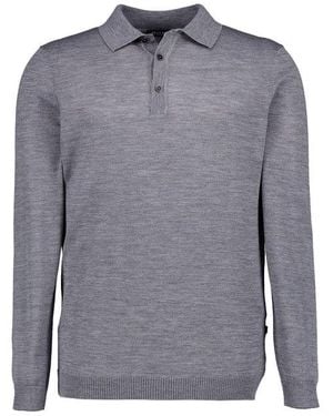 Maerz Herren Pullover Merinowolle Meliert - Grau