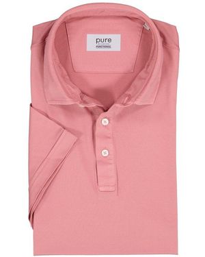 Pure Herren Polo-Shirt Funktionsmaterial - Pink
