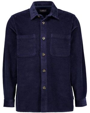 Fynch-Hatton Herren Overshirt - Blau