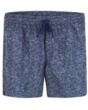 BOGGI Herren Badeshorts Gemustert - Blau