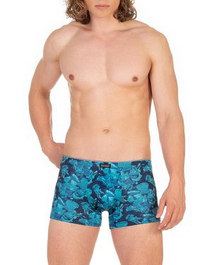Bruno Banani Herren Shorts Blau,Grün Mikrofaser/Funktion Geprintet